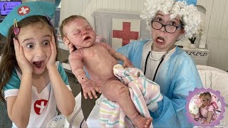 Reborn Hospital Roleplay Crazy Old Doctor Delivers Newborn Baby [upl. by Ogram]