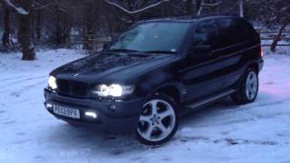 BMW x5 summer tyres on snow [upl. by Retep294]