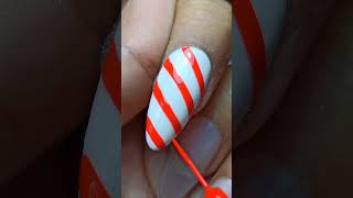 Uñas rojas ❤️🤍 uñasnavideñas nailsdesing uñasrojas youtube navidad [upl. by Haronid571]