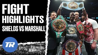 Claressa Shields Becomes Undisputed Champion Again Beating Savannah Marshall  HIGHLIGHTS [upl. by Innaig]