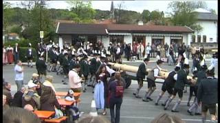 Maibaum aufstellen in Siegsdorf [upl. by Eylk873]