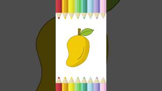 Draw easy drawing how to draw cute cute small drawing how to draw Mango 🥭 [upl. by Parnas]