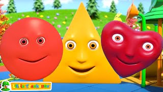 The Shapes Song Preschool Video and Learning Song for Kids [upl. by Lambert]