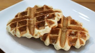 Belgian Sugar Waffles  Easy Liege Waffle Recipe [upl. by Ashelman]