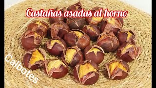 CASTAÑAS ASADAS AL HORNO Fácilisimo [upl. by Atinra]