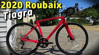 The Base Model 2020 Specialized Roubaix Disc with Shimano Tiagra Feature Review and Actual Weight [upl. by Boardman895]