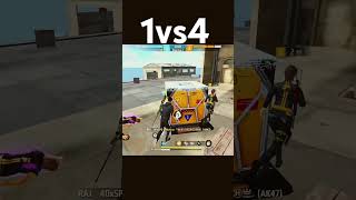 SUPER SOLO MUMENT 🤑🤑 shorts freefire ffgzxyt 1vs4 [upl. by Aitak678]