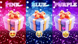 Choose Your Gift 🎁 Pink Blue or Purple 💗💙💜 How Lucky Are You 😱 [upl. by Alilahk]