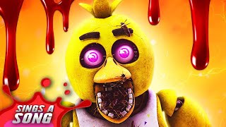 Chica Sings A Song Five Nights at Freddys Game Parody FNAF Horror [upl. by Ardnasac]