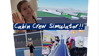 Lets play Roblox Cabin Crew Simulator ￼✈️🎮 Vicki’s Vlogs ROBLOX VIDEOS [upl. by Yevad432]