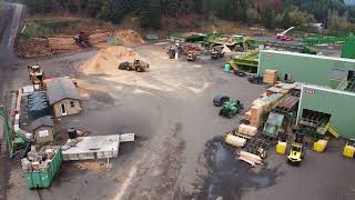 Wren Hill Lumber mill drone footage [upl. by Aihsirt271]