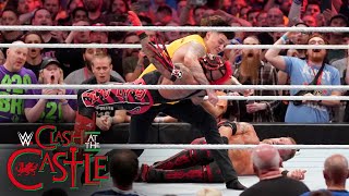 Dominik betrays his father Rey Mysterio WWE Clash at the Castle 2022 WWE Network Exclusive [upl. by Duleba487]