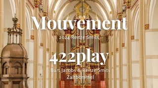 Mouvement  Reitze Smits amp Bart Jacobs Organ duo 422play [upl. by Jairia]