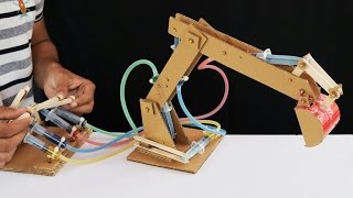 How to Make Hydraulic JCB From Cardboard [upl. by Verada]