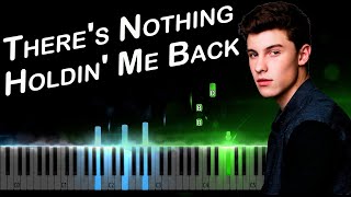 Shawn Mendes  Theres Nothing Holdin Me Back Piano Tutorial [upl. by Oal920]