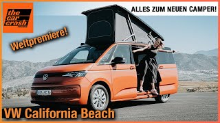 VW California Beach 2024 Weltpremiere des NEUEN Camping Van auf T7 Multivan Basis Review  Test [upl. by Enitsenre]