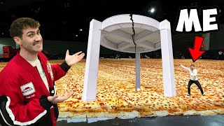 I Made The Worlds Largest Pizza Topper Gone Wrong [upl. by Annaeel]