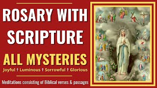 ALL 20 Mysteries  Rosary With Scripture  Scriptural Rosary [upl. by Ahsiaa]