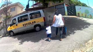 Enzo primeiro dia no transporte escolar [upl. by Liban600]