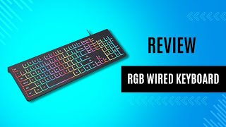 COLIKES RGB Backlit Wired Keyboard  REVIEW [upl. by Ahsiekit]