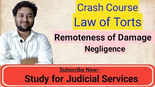 Remoteness of Damage  Negligence  law of Torts  Law of Torts Lecture [upl. by Chari]