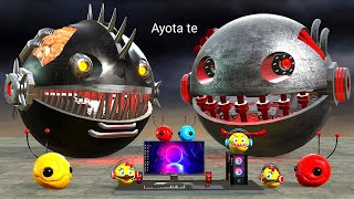 pacman vs monster pacman vs robot pac [upl. by Harwilll]