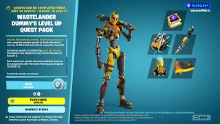 NEW Wastelander Dummys Fortnite Level Up Quest Pack [upl. by Daron]