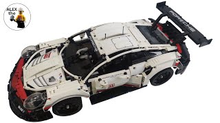 LEGO TECHNIC 42096 speed build and play  Porsche 911 RSR [upl. by Aisetra]