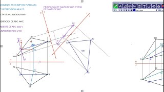 Geometría Descriptiva  Teoría de Proyección de Planos [upl. by Annaicul617]