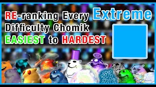 RERanking Every Extreme Difficulty Chomik EASIEST TO HARDEST  Find the Chomiks Roblox [upl. by Jessalin896]