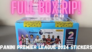 NEW PANINI PREMIER LEAGUE STICKERS 2024 FULL 120 PACK BOX RIP panini haaland premierleague [upl. by Rehtse]