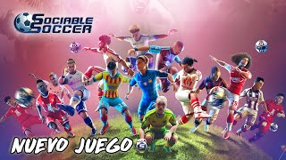 NUEVO JUEGO DE FUTBOL ARCADE CON MODO ONLINE MULTIJUGADOR Y MAS EN SOCIABLE SOCCER 24 [upl. by Lrem]