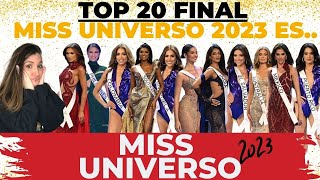 TOP 20 FINAL MISS UNIVERSO 2023 [upl. by Fulviah]