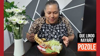 Cómo hacer POZOLE MIXTO de puerco y pollo con maíz precocido 🇲🇽 [upl. by Animsay273]