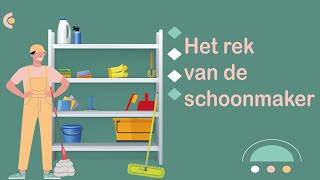 Het rek van de schoonmaker schoonmaken poetsen NT2 learndutch Waystage A2 12 [upl. by Regine710]