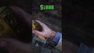 3000 in 30 seconds 6 Gold Bars Location rdr2 gaming funny shorts [upl. by Eisiam]