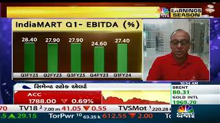 IndiaMART InterMESH  Q1FY24 Results  CNBC Bajar [upl. by Airyk]