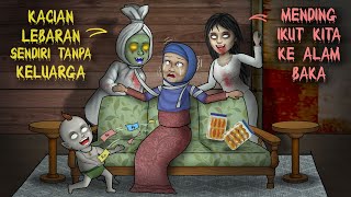 Lebaran sama Setan  Gara2 keluarga gak ada yg datang HORORKOMEDI  Kartun Hantu Lucu [upl. by Avictor]