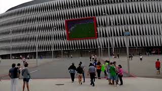 Ambiente en la calle Pozas antes del AthleticPanathinaikos [upl. by Sudhir]