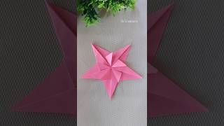 EASY STAR MAKING paperstar papercrafts ytshorts [upl. by Ycnej]