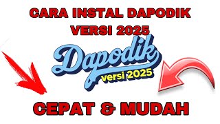 CARA INSTAL DAPODIK VERSI 2025 [upl. by Hewes]