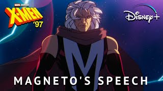 XMen 97 S1E02  Magnetos Speech At Space  Disney [upl. by Norvall]