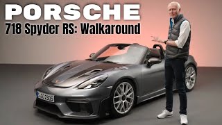 2024 Porsche 718 Spyder RS Revealed  Walkaround [upl. by Adym]