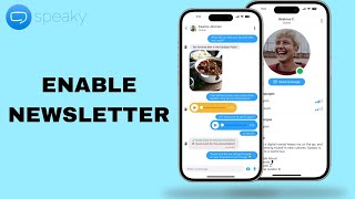 How To Enable Newsletter On Speaky App [upl. by Duax]