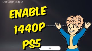 How To Enable 1440p On PS5 [upl. by Damha]