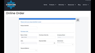 Instruction for Kinghome Online Order System 2024 [upl. by Ardisi]