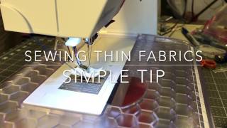 Tip for Sewing Thin Silnylon Fabric [upl. by Gunter734]