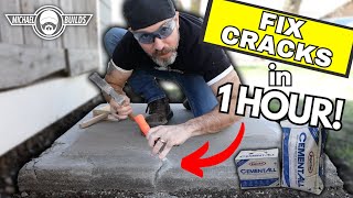 Concrete Repair in ONE HOUR [upl. by Ahsiekim461]