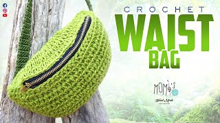 TUTORIAL MARSUPIO IN JUTA  CROCHET WAIST BAG 🌻 Momìs 🌻 [upl. by Enihpets]