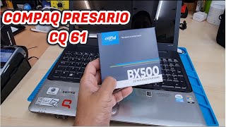 Compaq Presario CQ61 SSD Upgrade Include USB Boot In 2021 [upl. by Marquita]